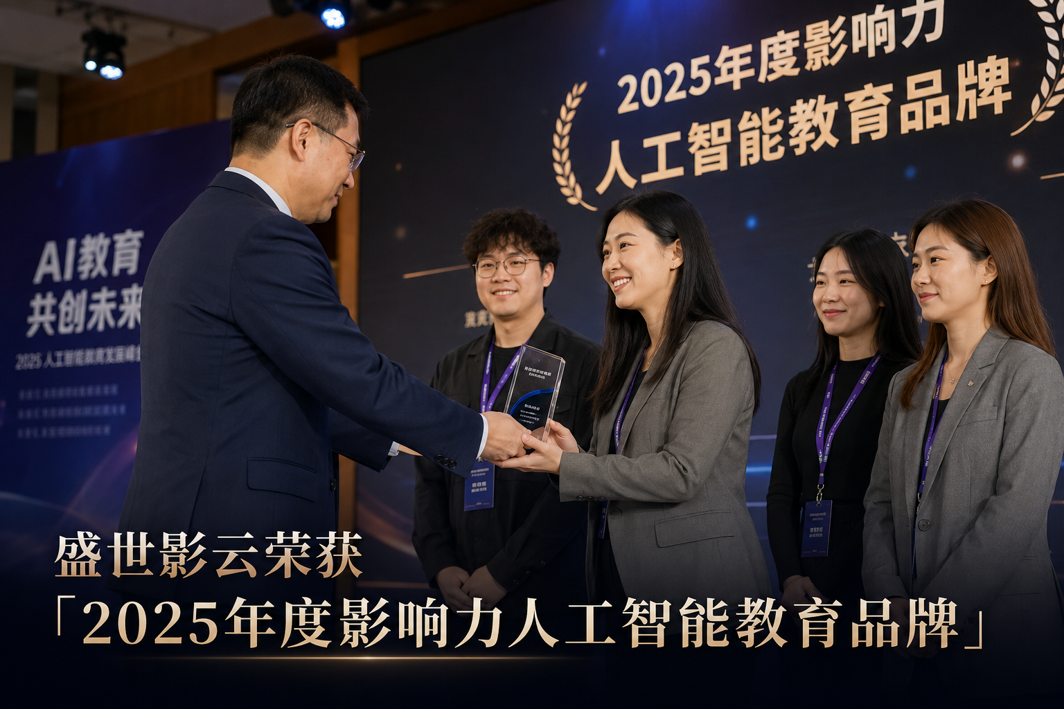 盛世影云荣获「2025年度影响力人工智能教育品牌」